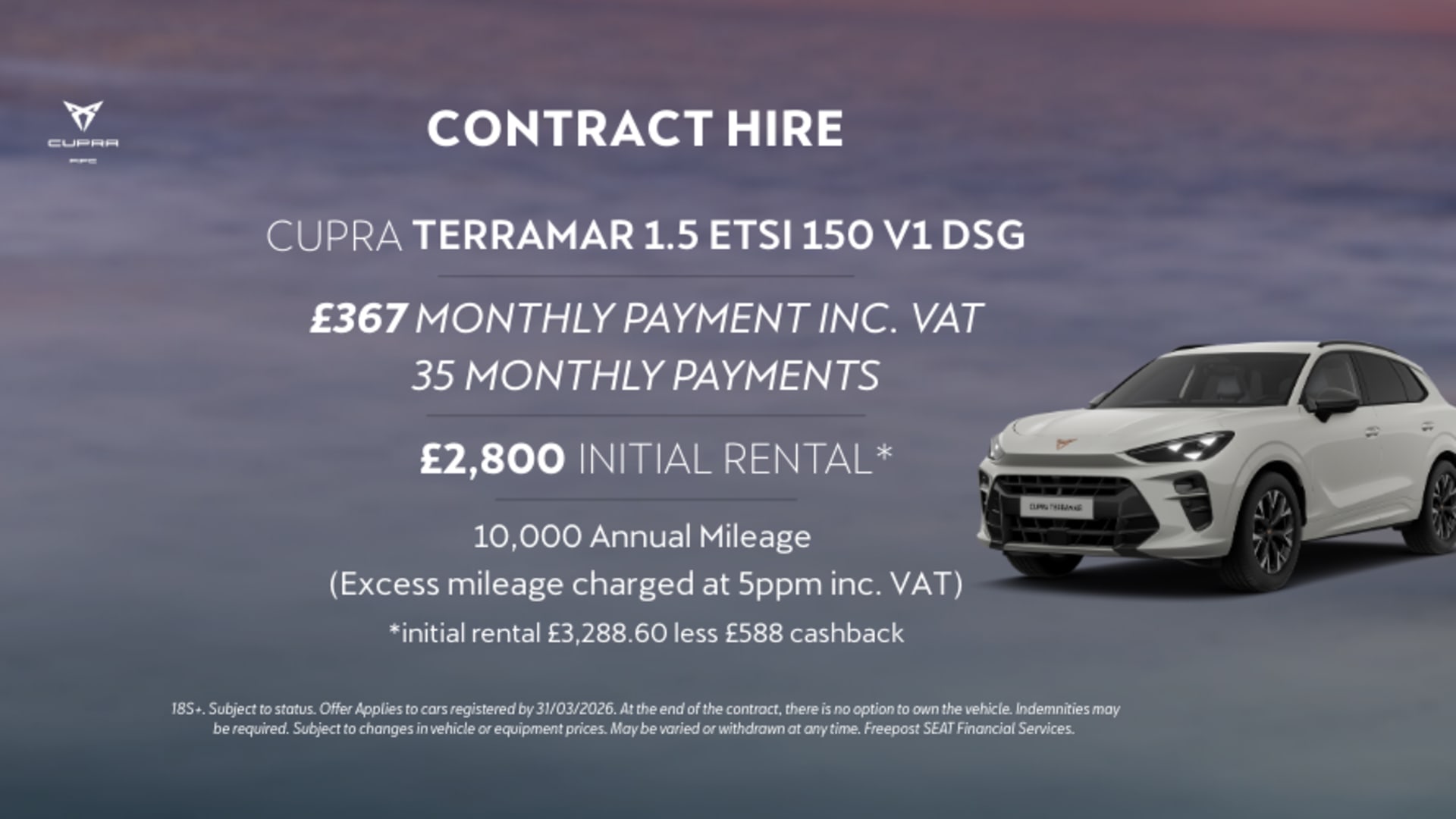 CUPRA Terramar Contract Hire