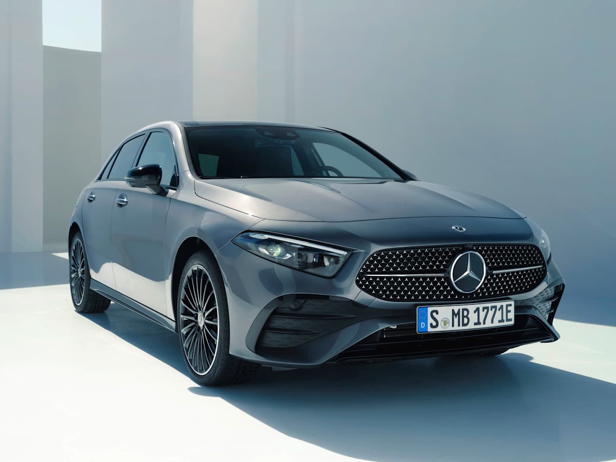 Mercedes Classe A 2023 : Trois quart avant droit