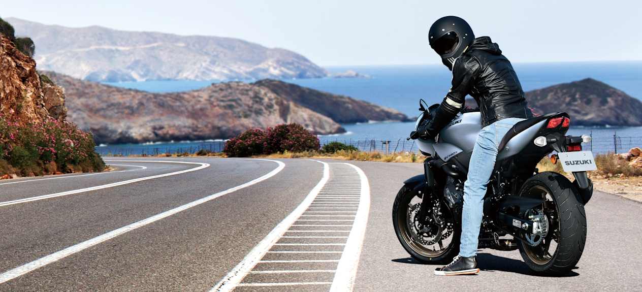 Suzuki SV650X pied à terre
