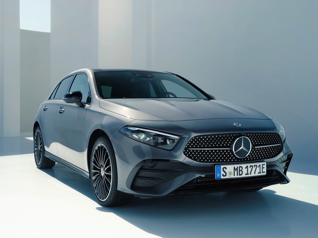 Mercedes Classe A 2023 : Trois quart avant droit