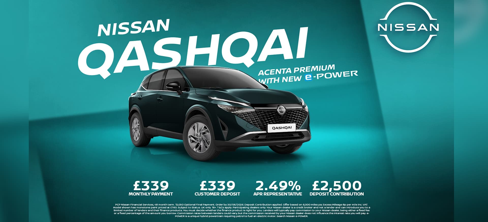 q2 nissan qashqai n connecta banner
