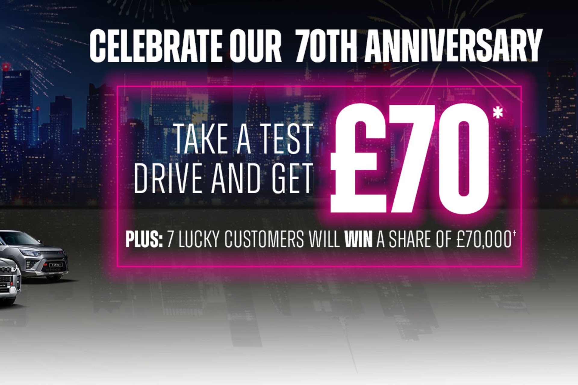 Test drive and get £70