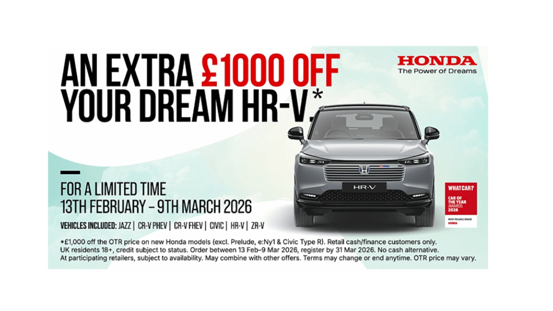 Dream Bigger with Honda 