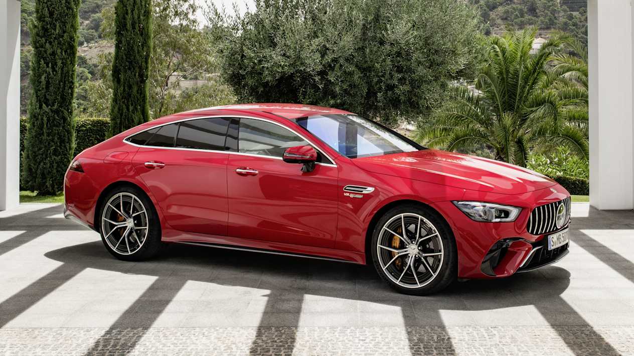 Mercedes-AMG GT Coupé 4 Portes 63 S E Performance : Trois quart avant