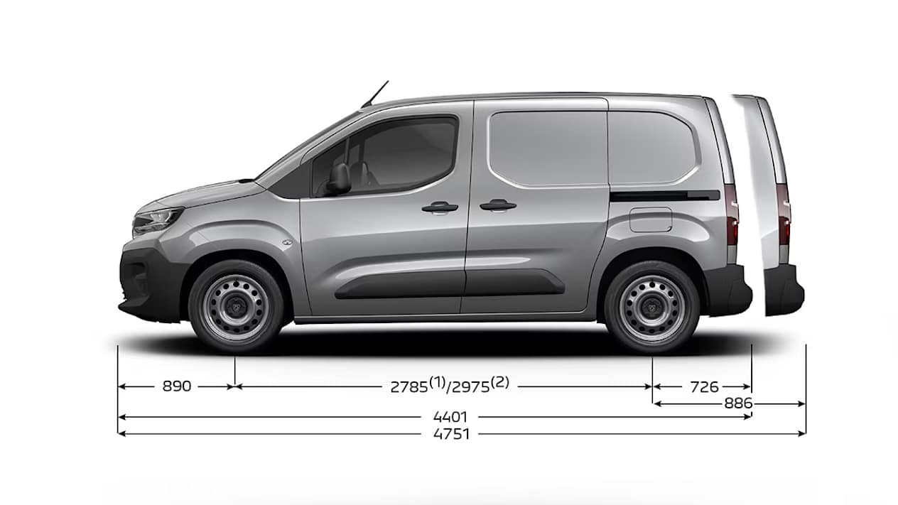 Dimensions Peugeot Partner 2024