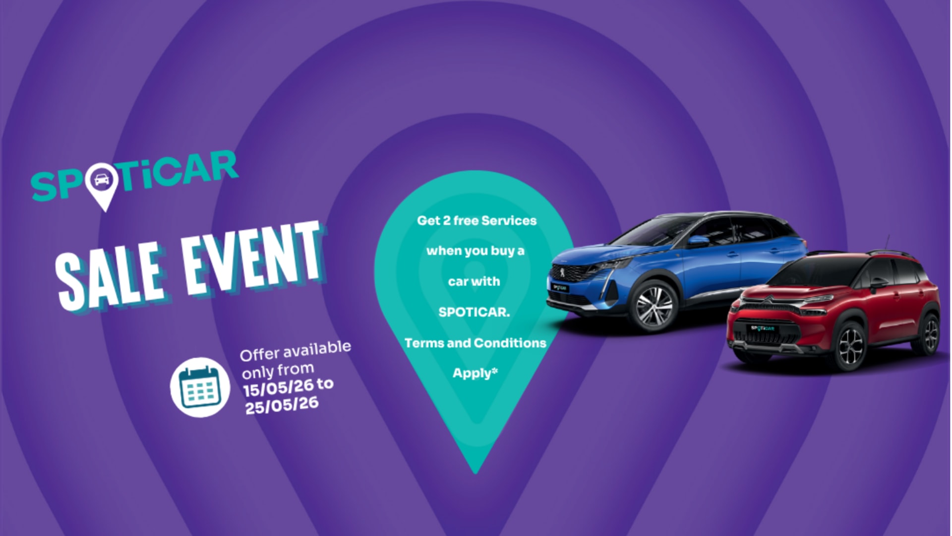 SPOTICAR SALES EVENT