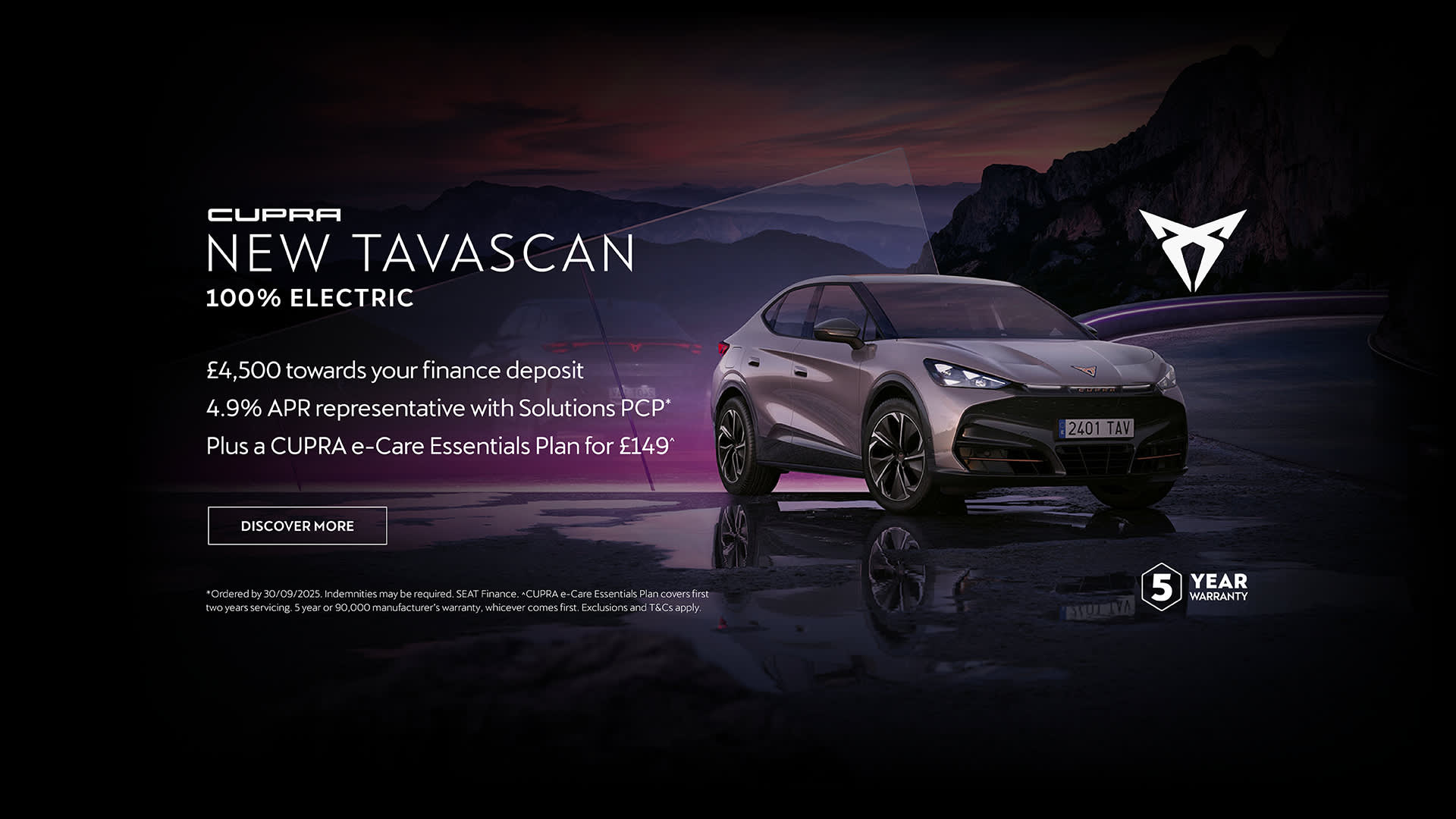 CUPRA Tavascan Finance Offer