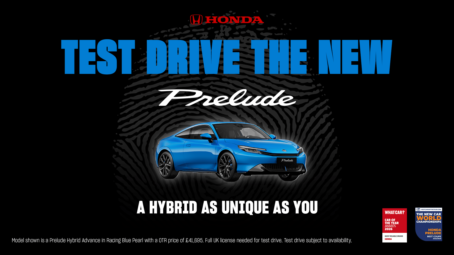 BOOK YOUR TEST DRIVE NOW