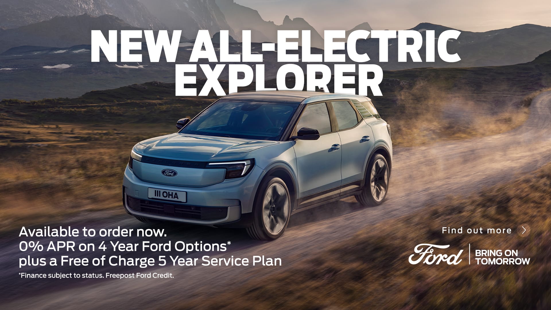 Order New All-Electric Ford Explorer on 0% APR Finance