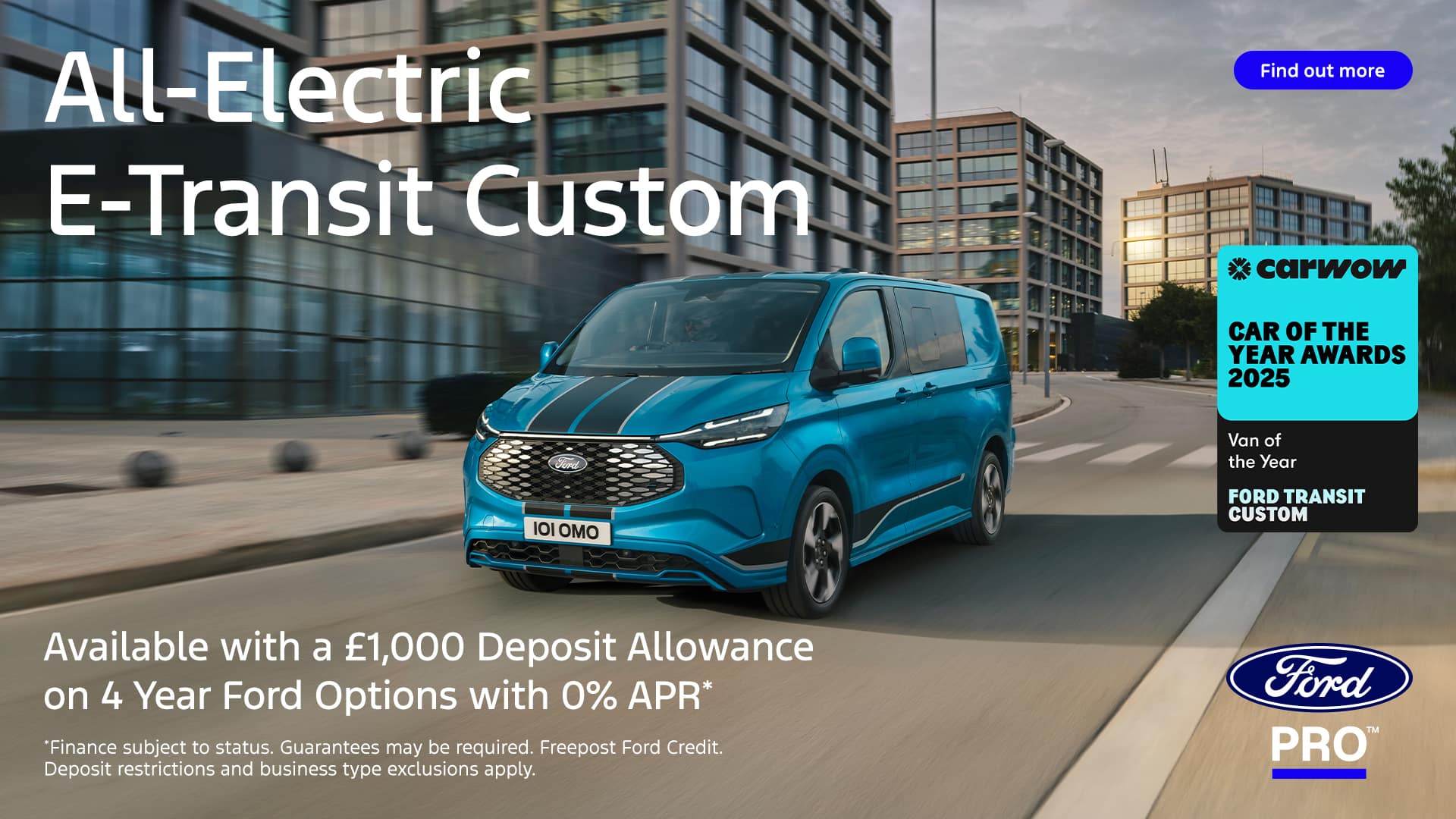 New Ford E-Transit Custom Offer