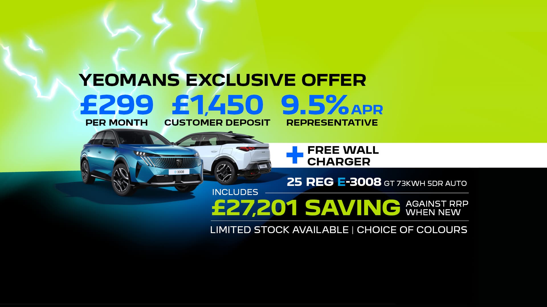 PEUGEOT E-3008 Yeomans Offer