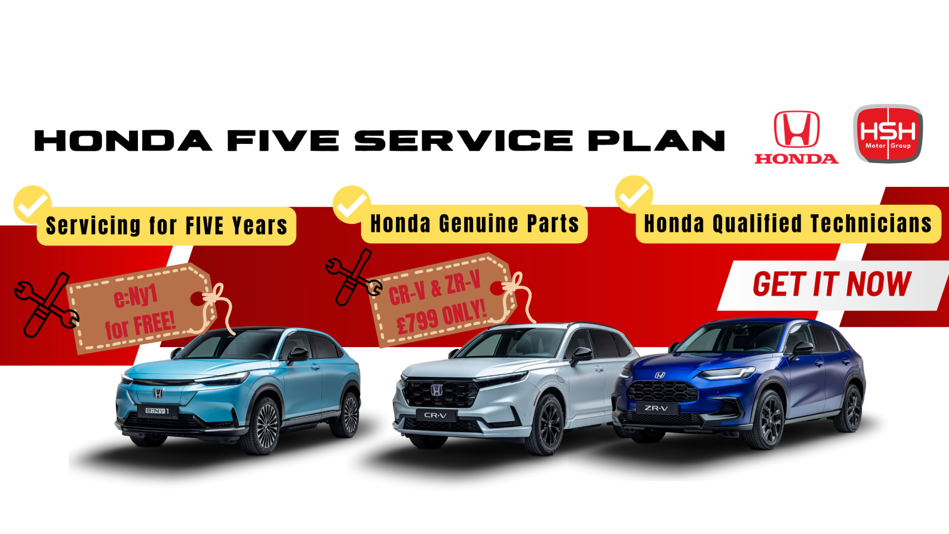 Honda FIVE Service Plan