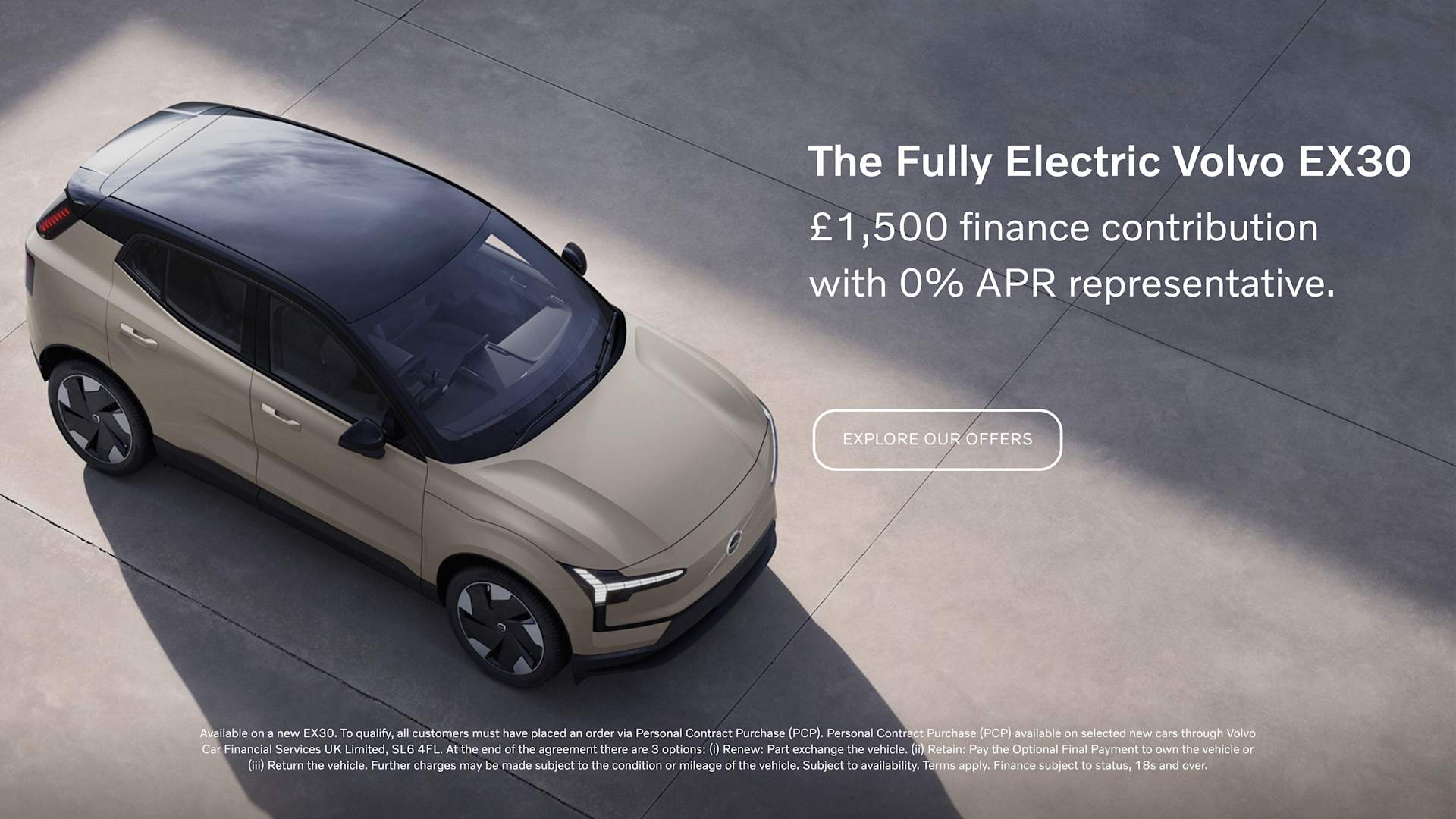 EX30 £1,500 Finance EV Grant Contribution