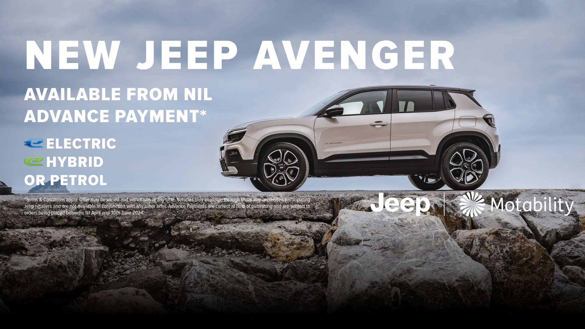 Jeep Avenger Motability Banner