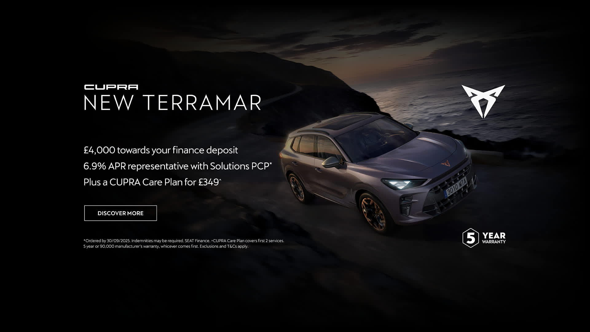 CUPRA Terramar Finance Offer