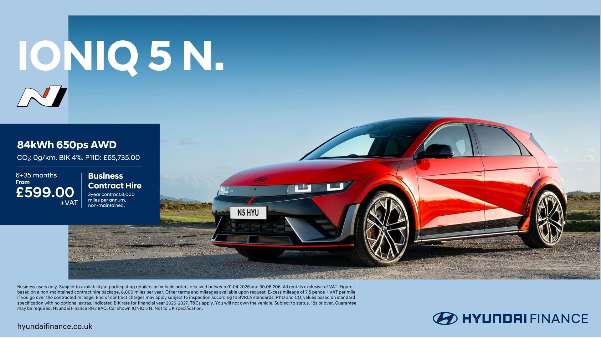 IONIQ 5 N Business Contract Hire Offer 26