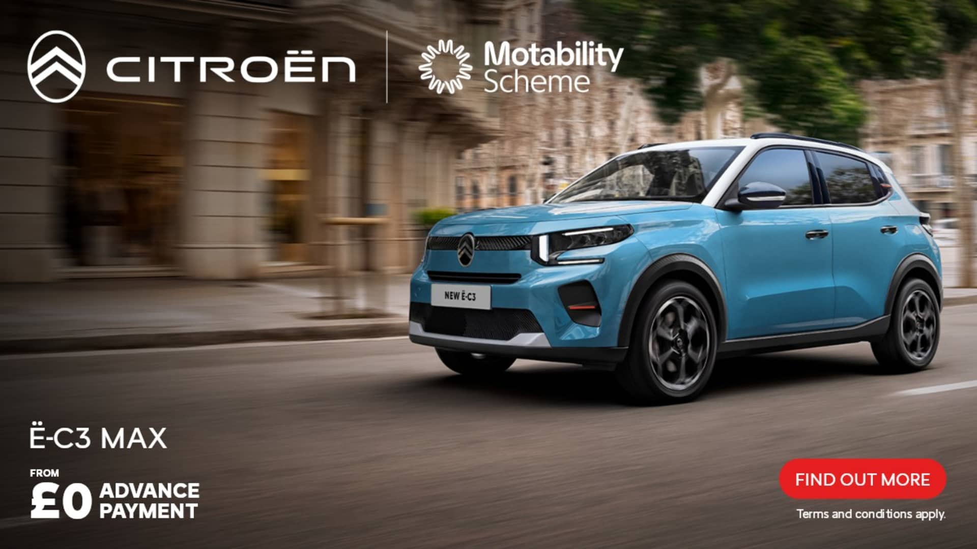 New Citroen E-C3 Motability Offer