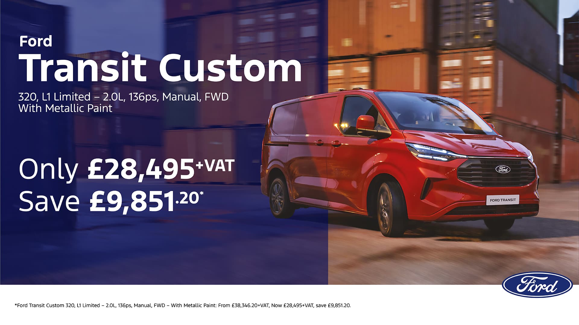 Ford Transit Custom 320 L1 Limited