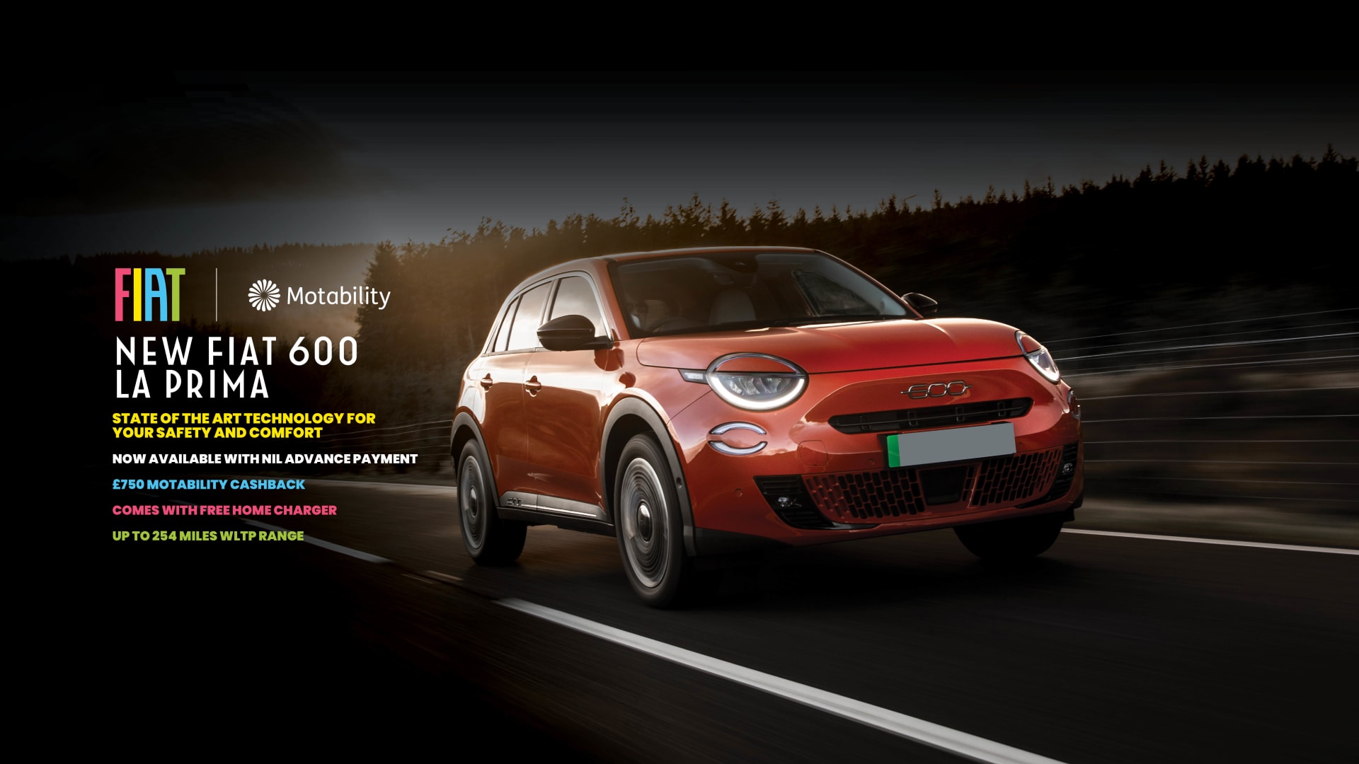 Fiat 600 Motability Offer 