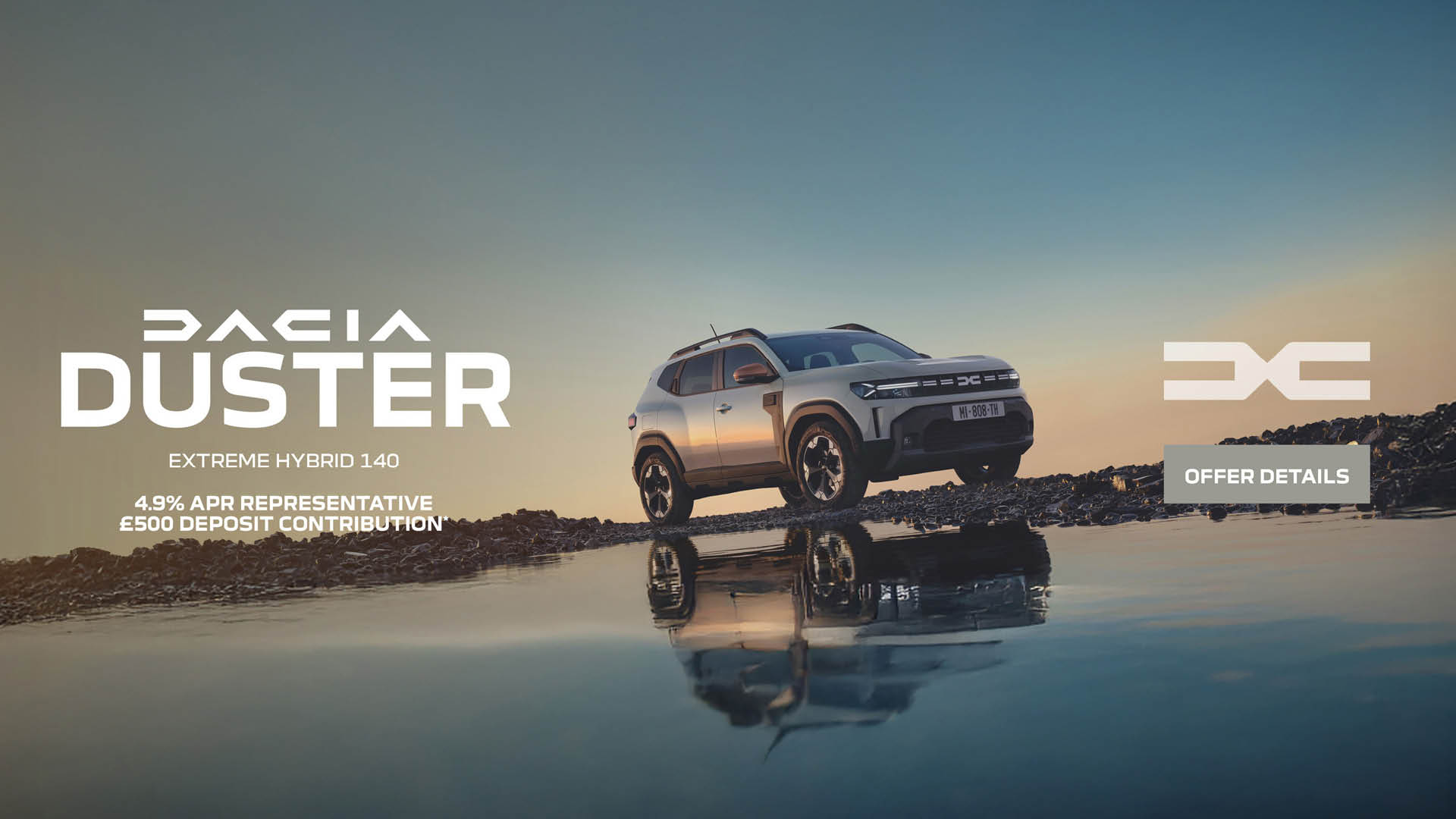 Dacia Duster 4.9% APR £500 DC