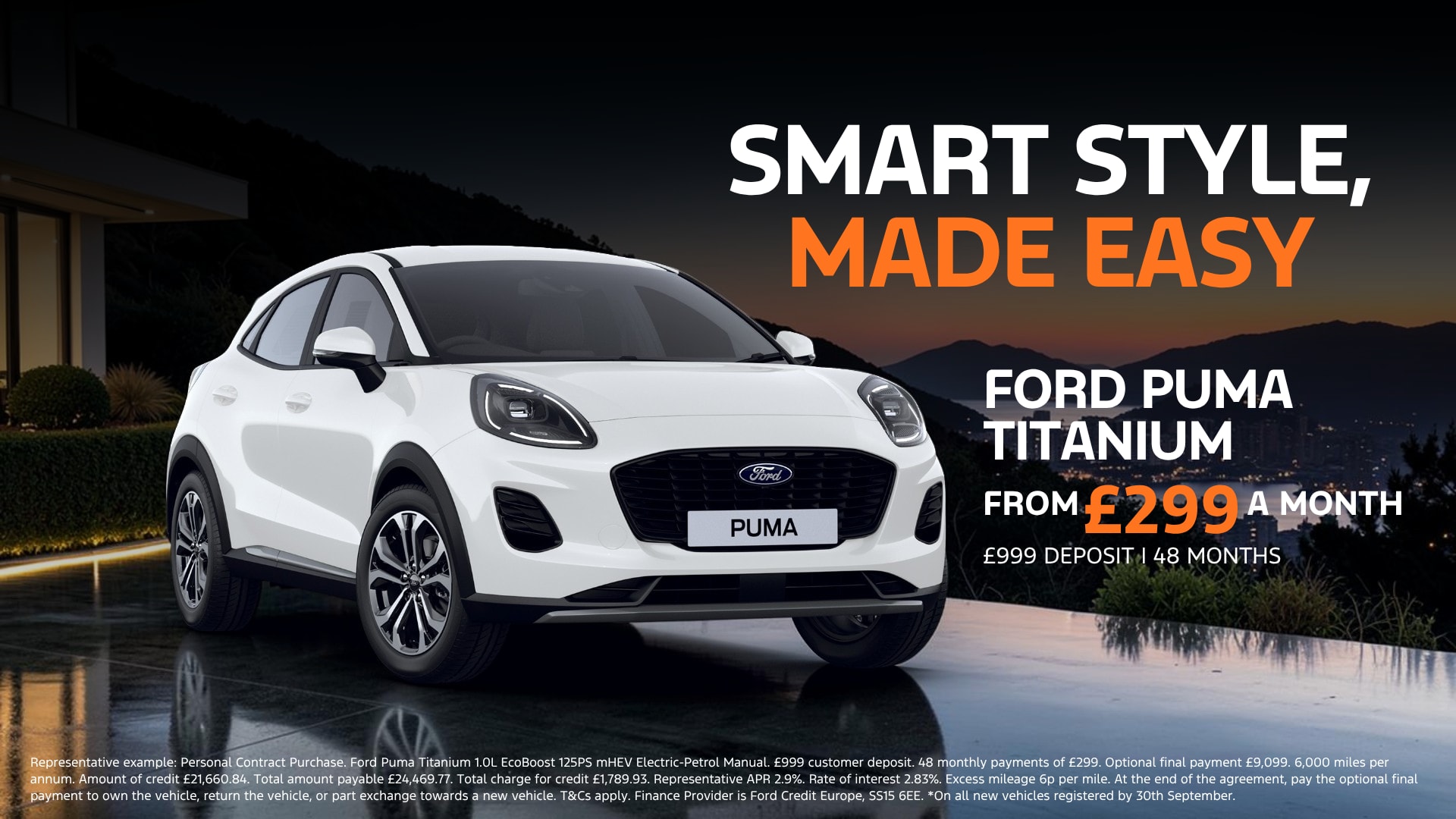 Ford Puma Titanium £299 a month