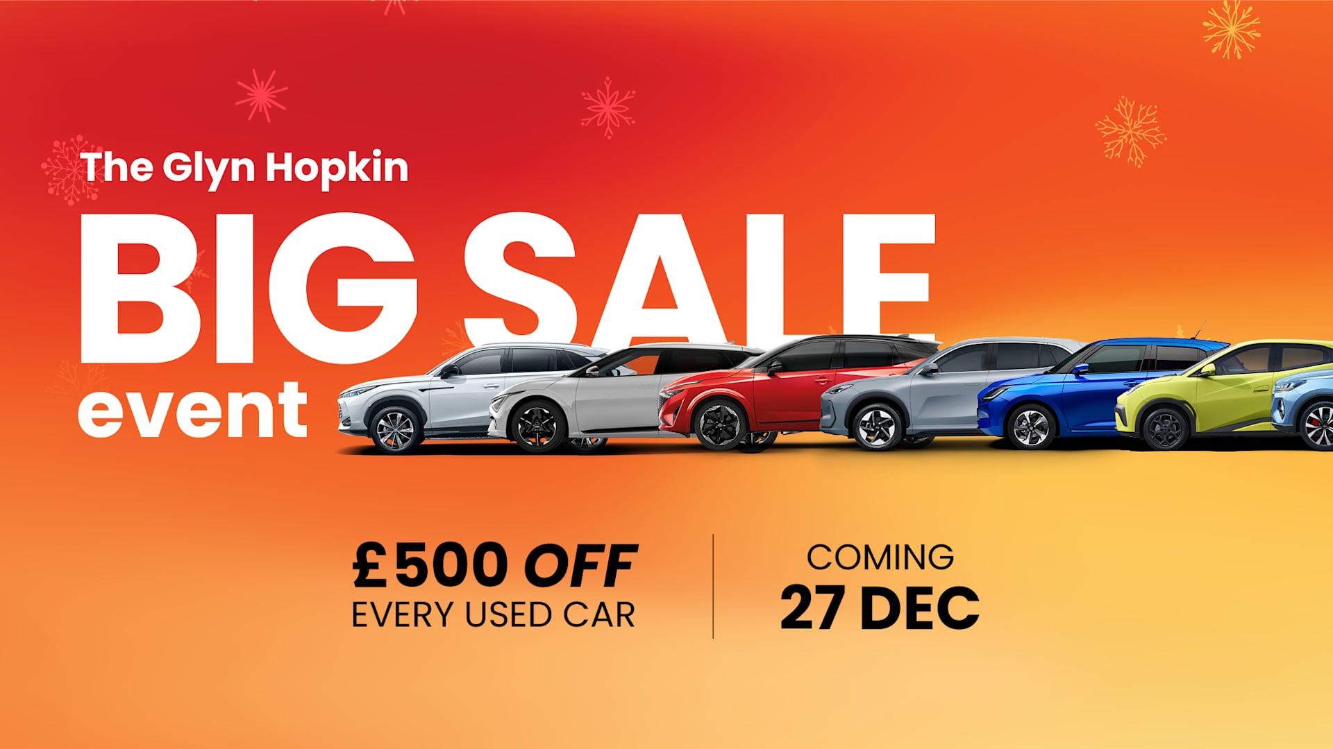 The Big Sales Event Coming 27th Dec