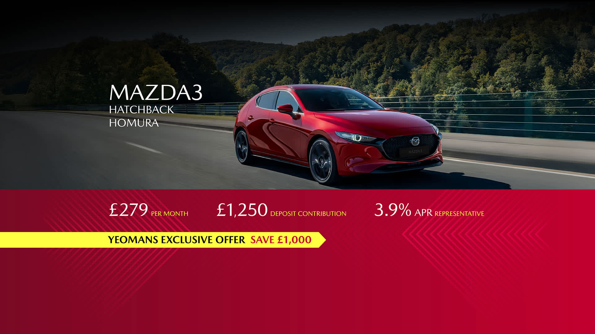 MAZDA 3 HATCHBACK FINANCE OFFER