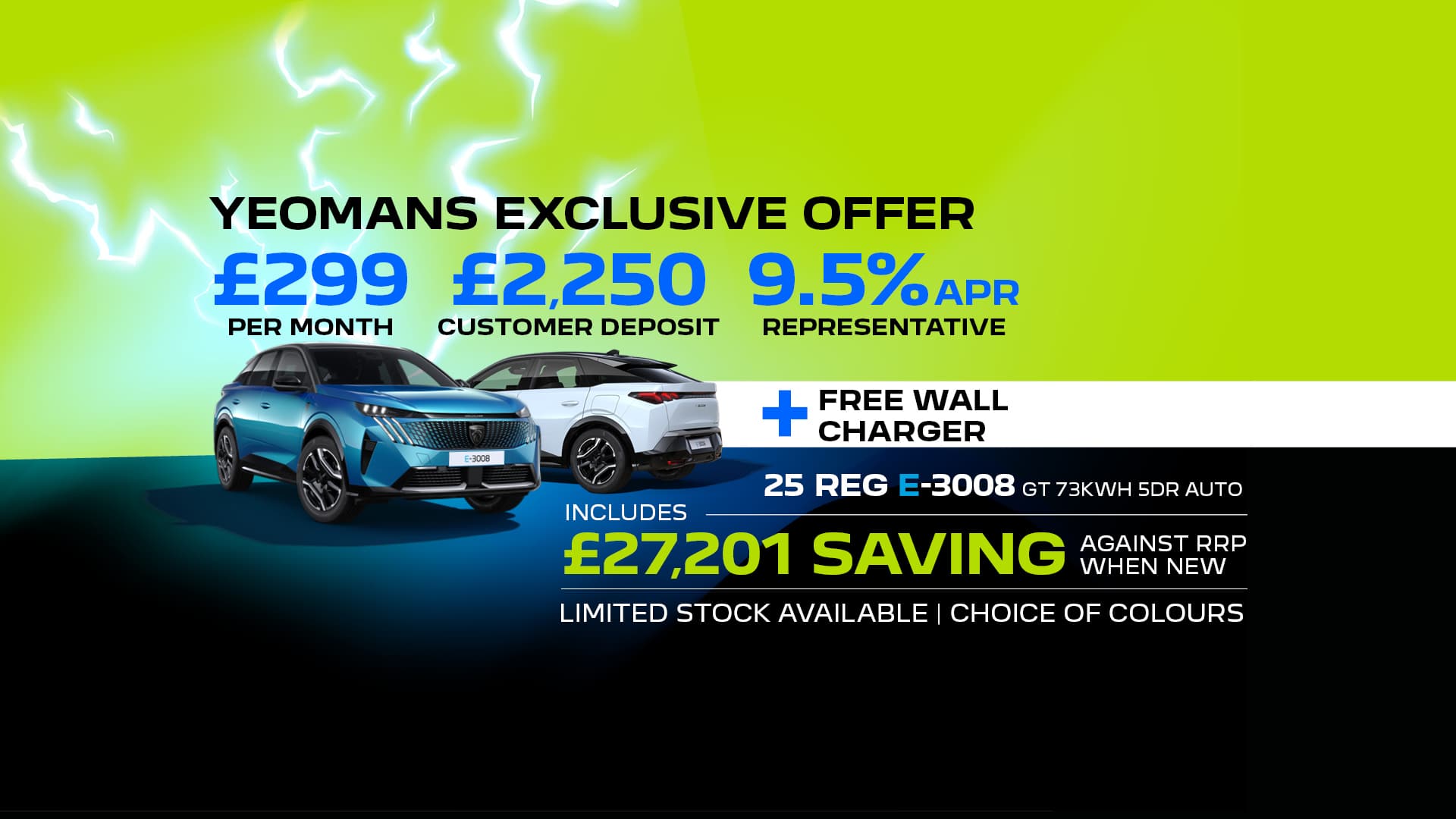 PEUGEOT E-3008 Yeomans Offer