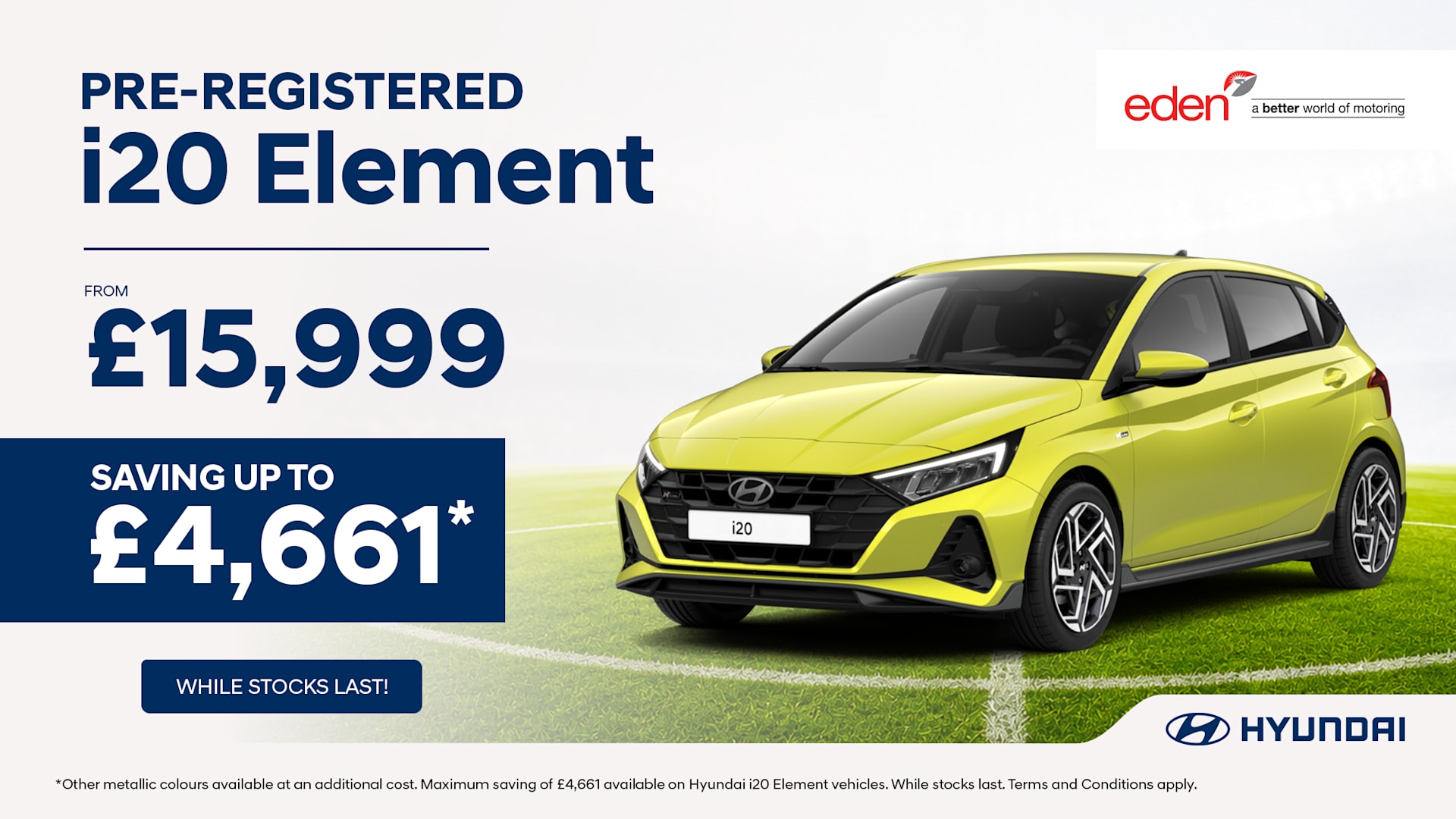 Hyundai i20 Element Pre-Registered