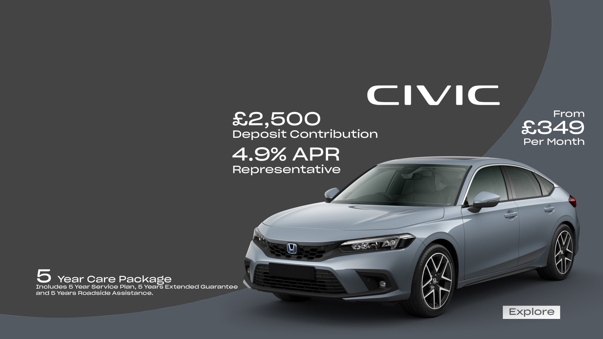 Civic from £349 per month