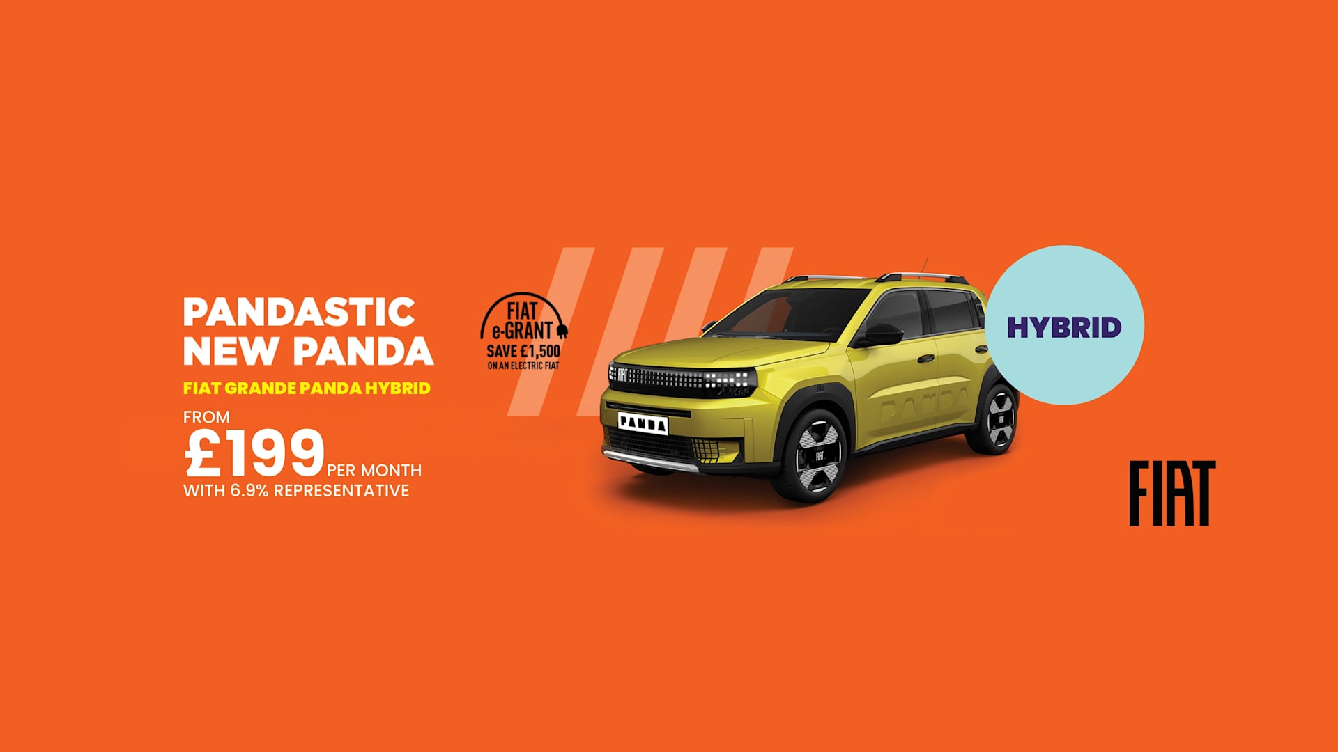 Fiat Grande Panda Hybrid £199 per Month 