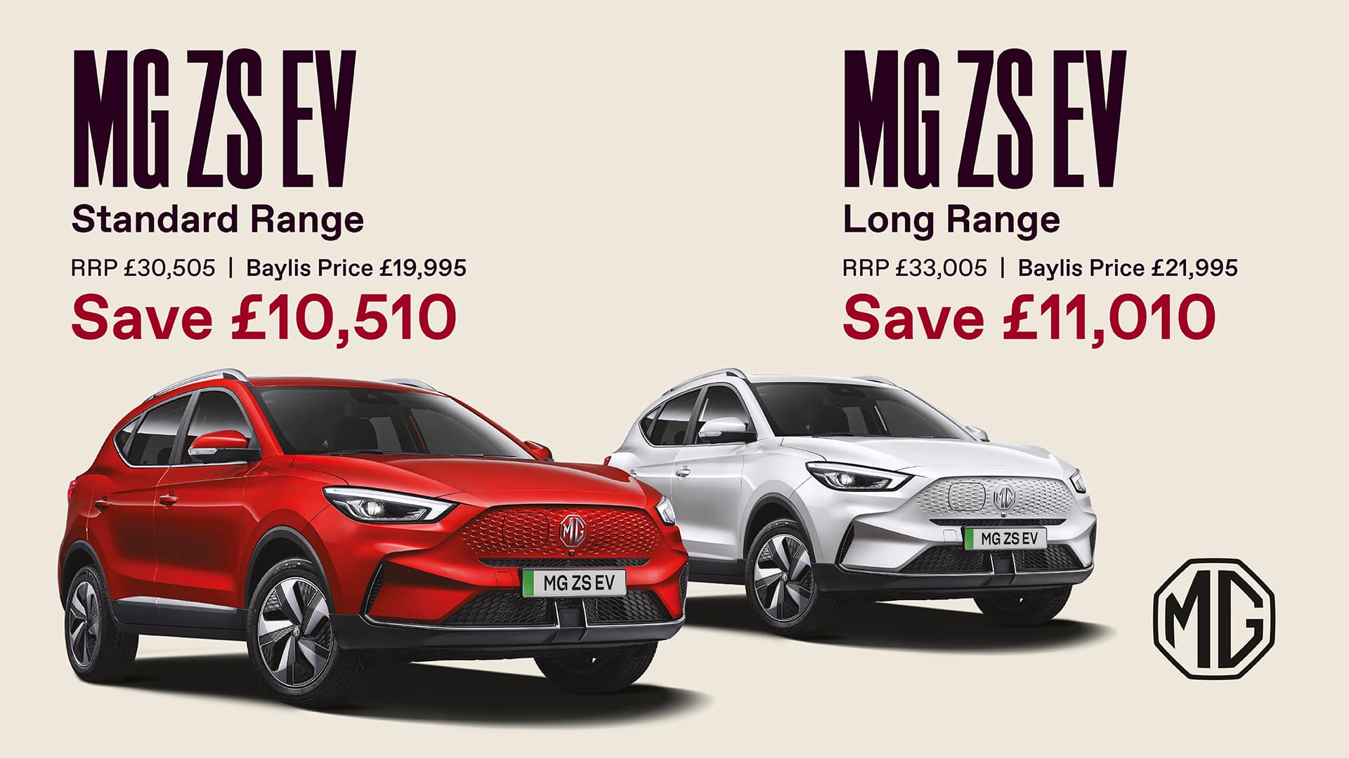 MG ZS EV £10k off 