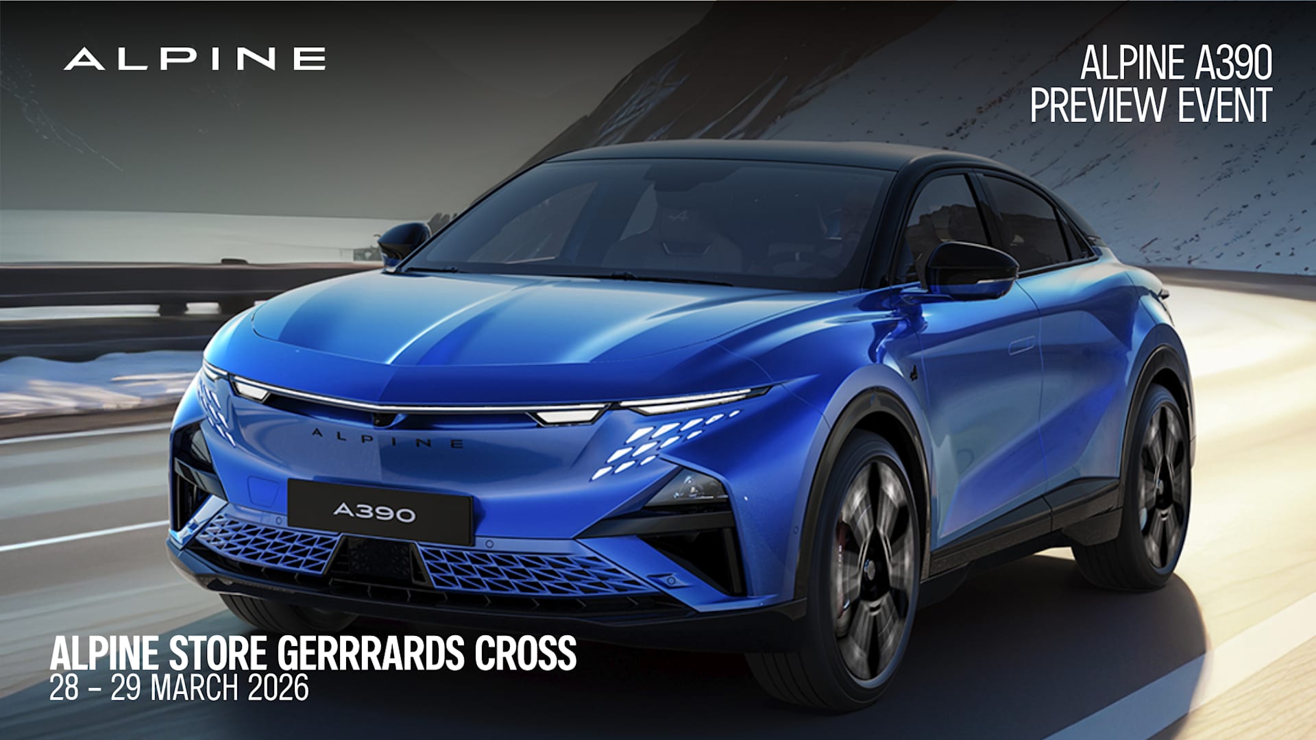 Alpine A390 Preview event 