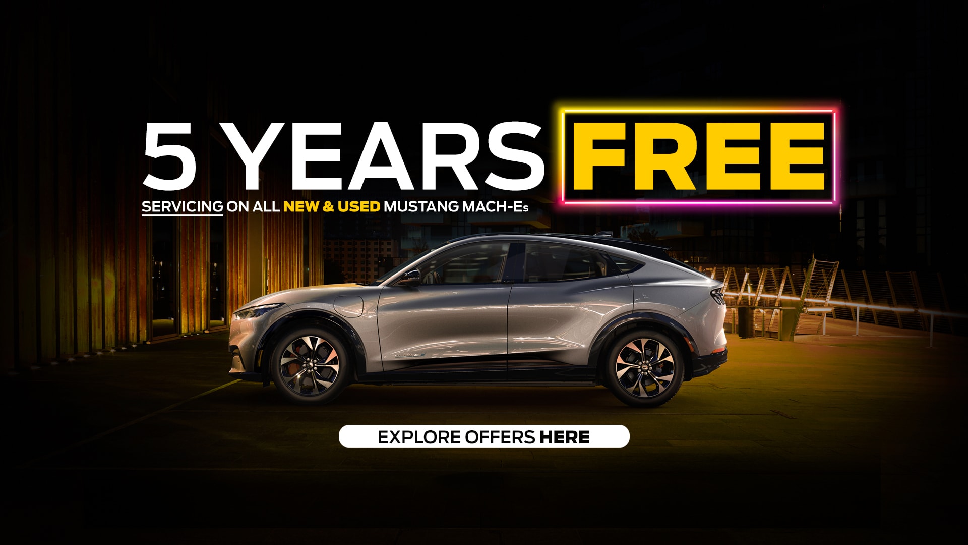 Mustang Mach-E 5 Years Free Servicing