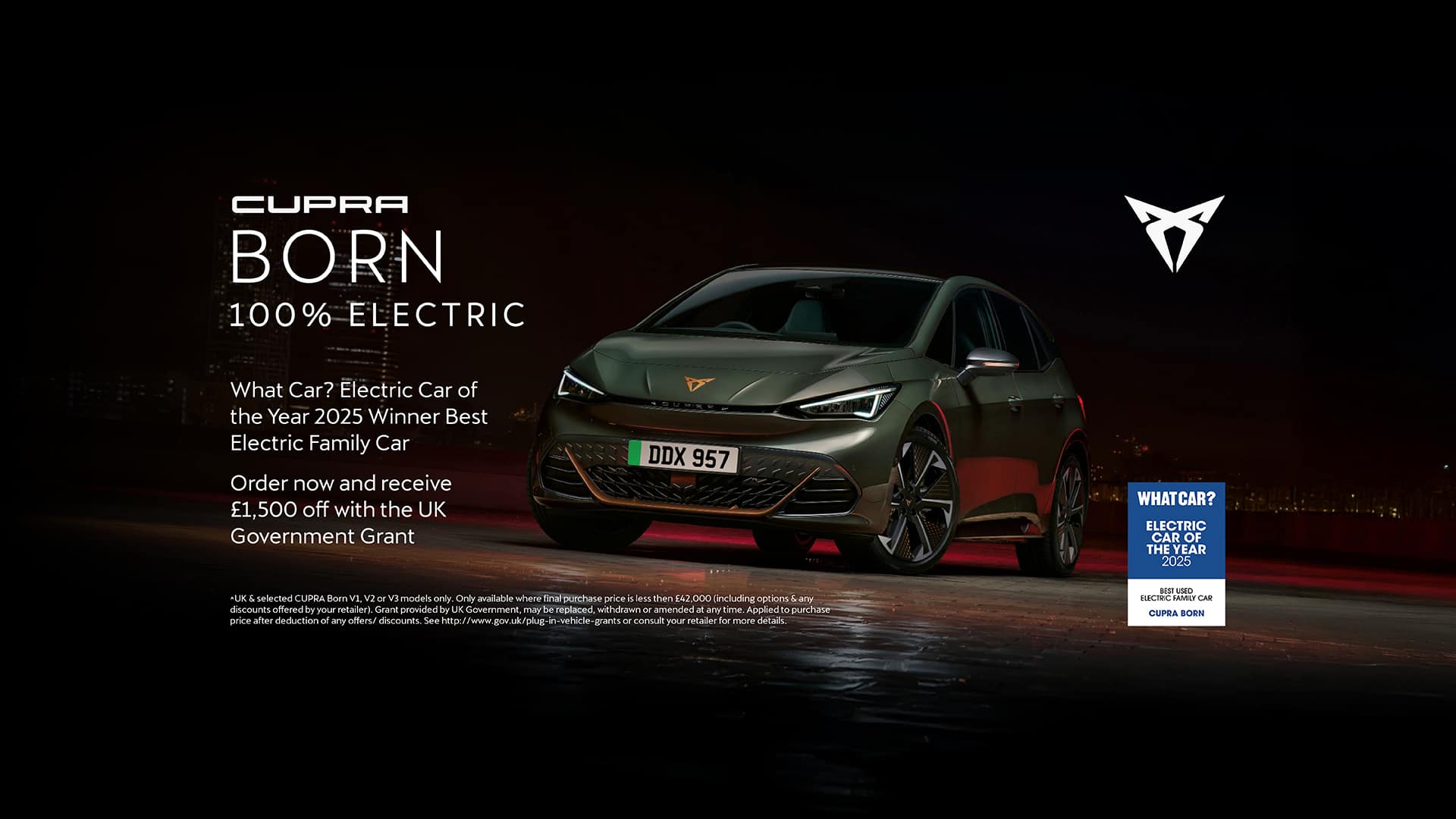 CUPRA UK £1,500 Grant