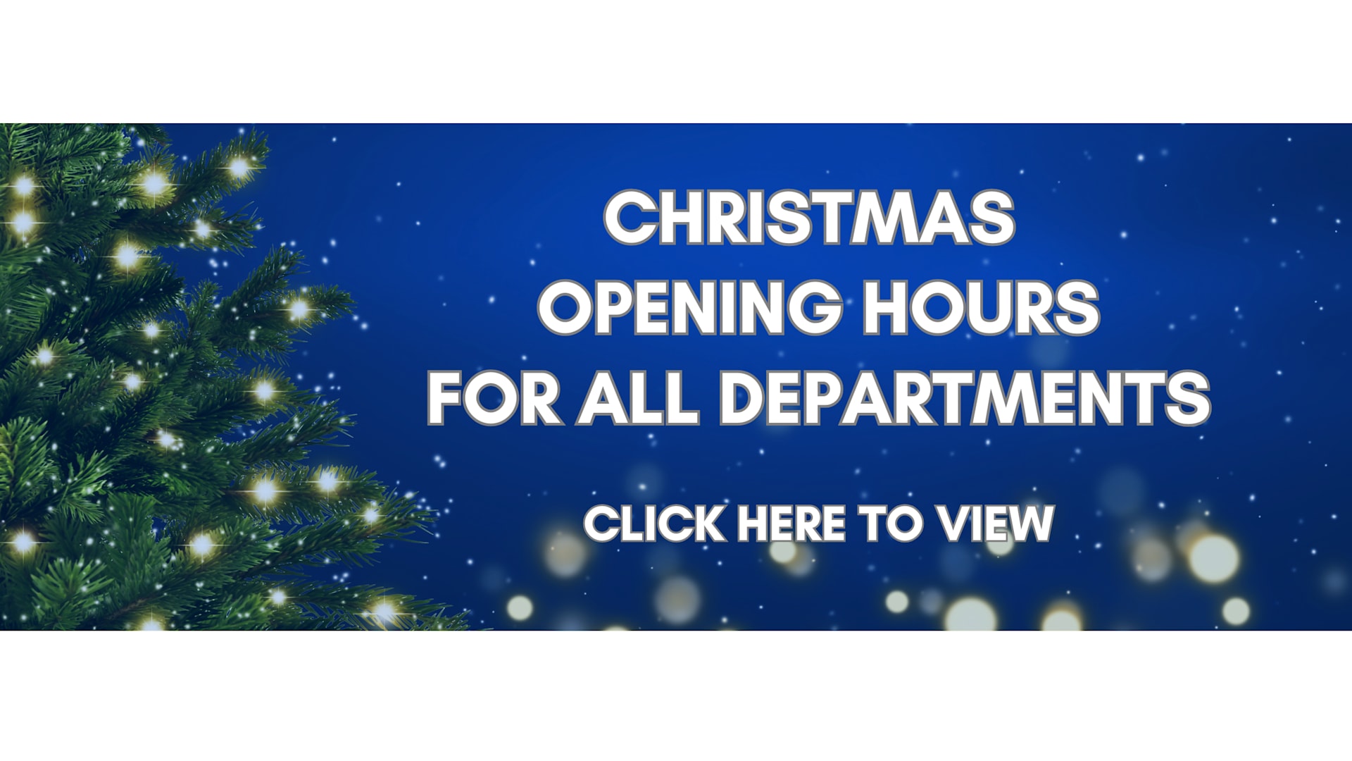 Christmas Opening Times