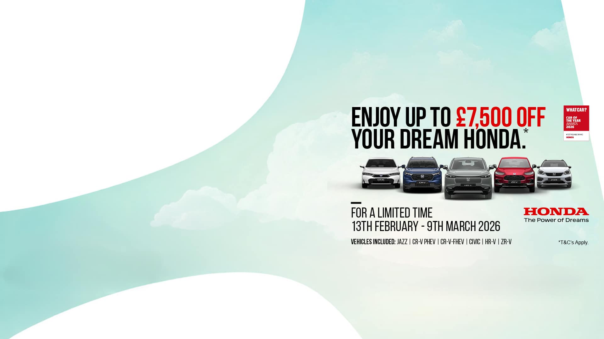 Honda Dream Bigger Event Wakefield Honda Special Offers