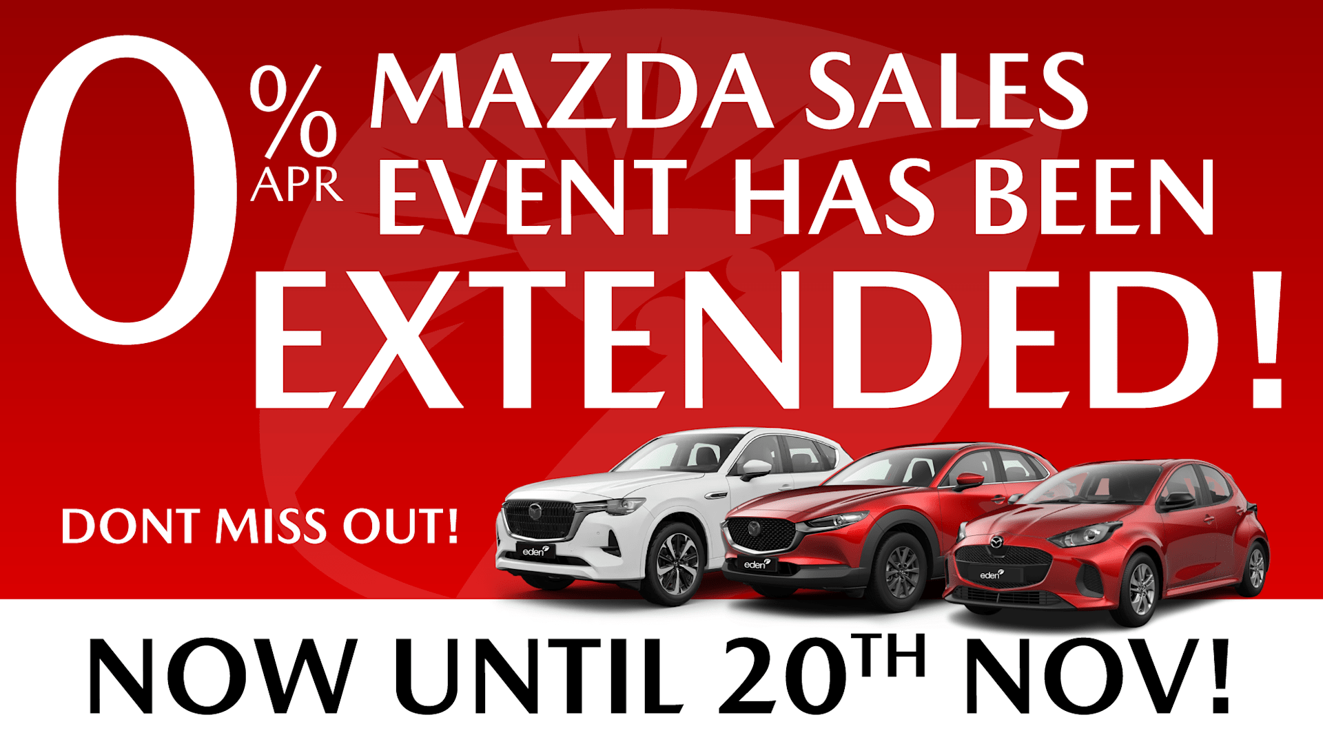 Mazda 0% Sales Event