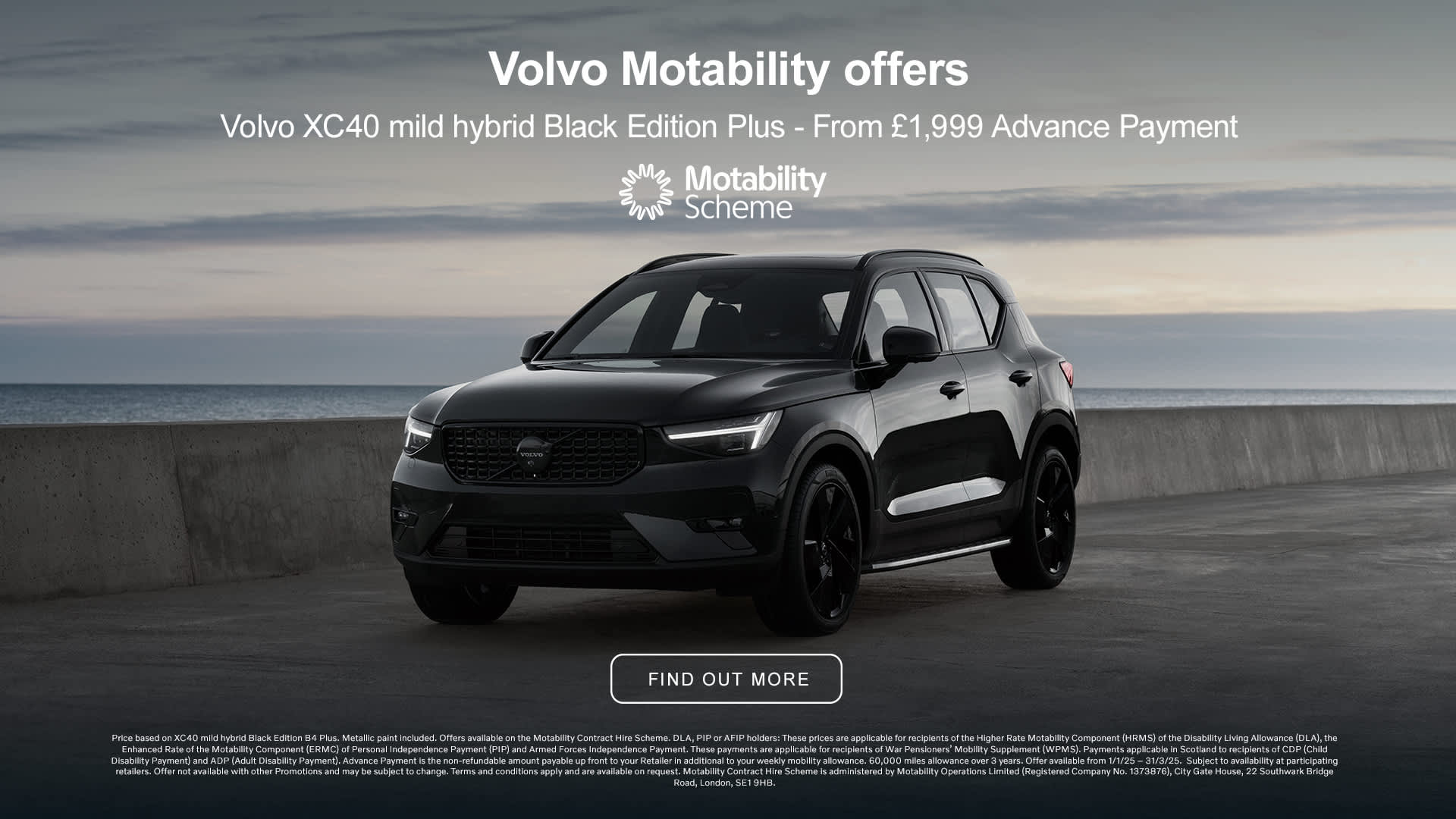 Q1 Volvo Motability Offer XC40 Black Edition