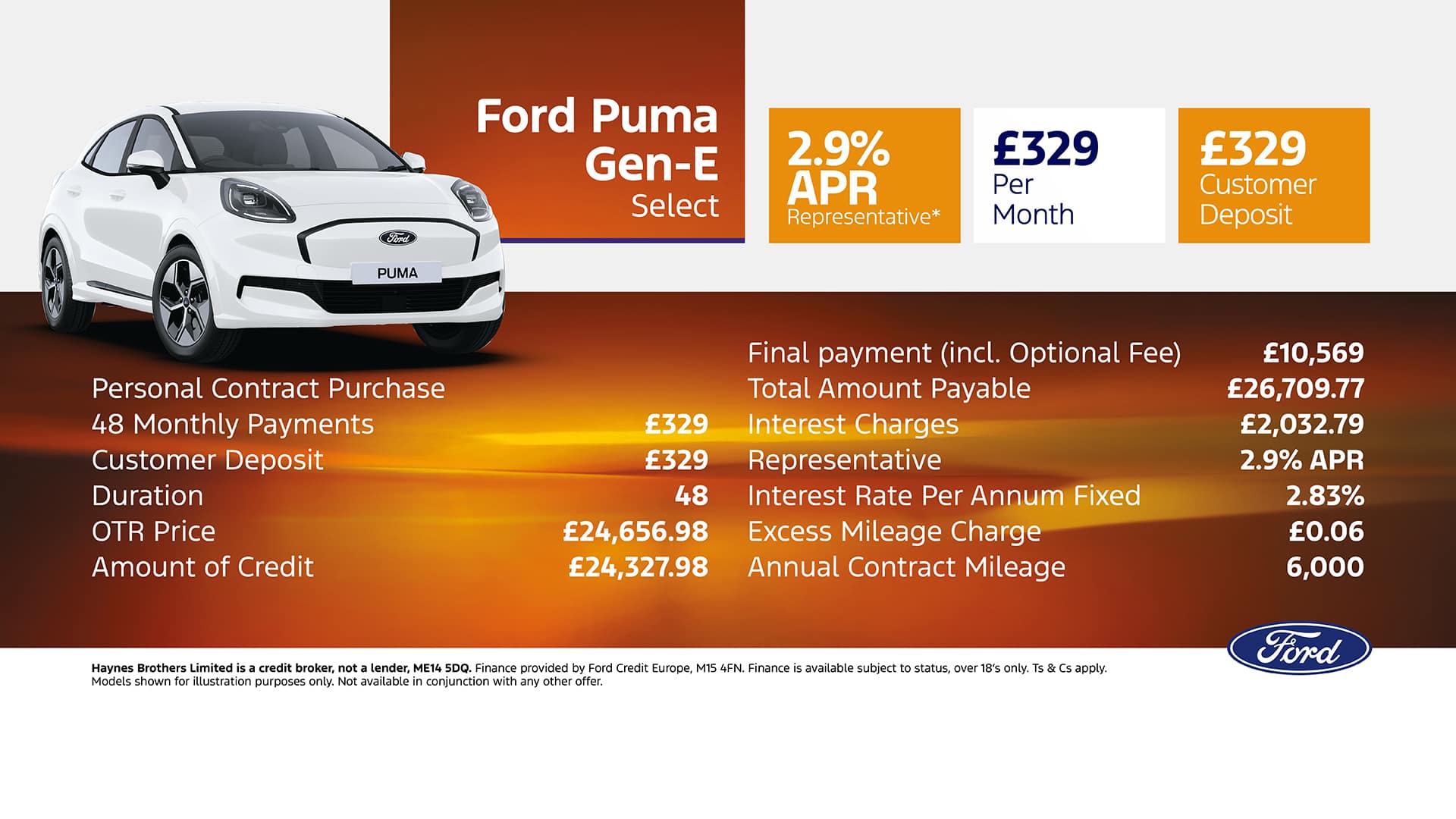 Ford Puma Gen-E Select Offer