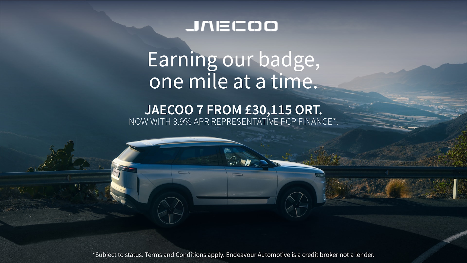 JAECOO 7 Q3 Offer 3.9% APR