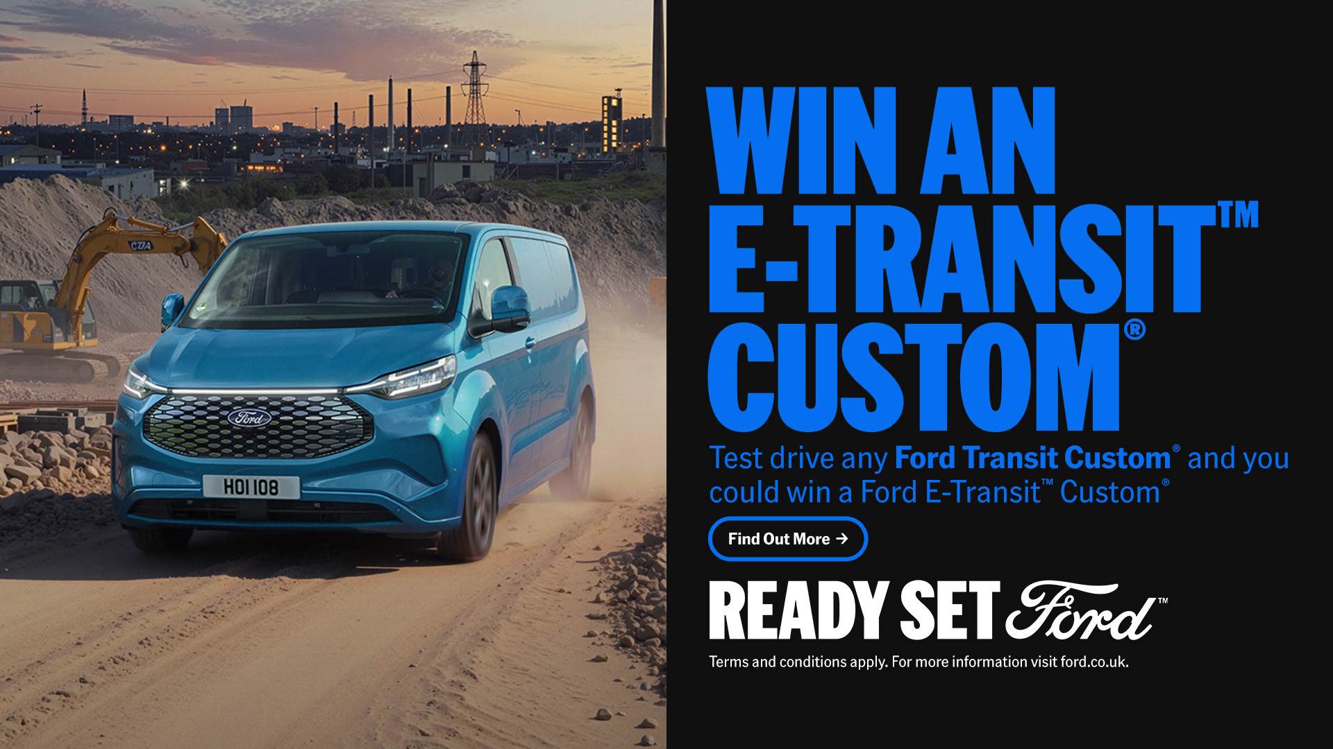Win an E-Transit Custom