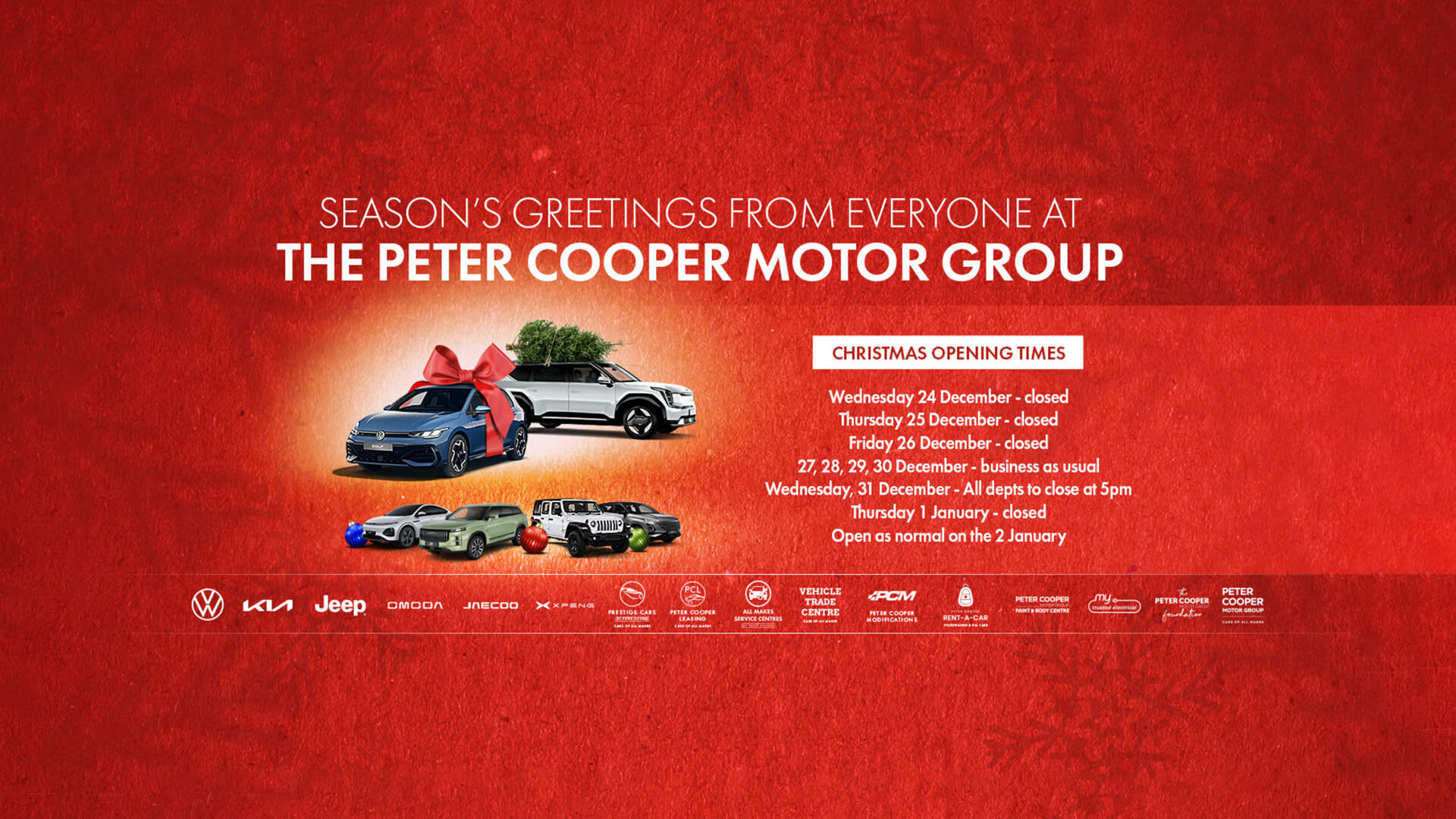 Christmas Opening Hours