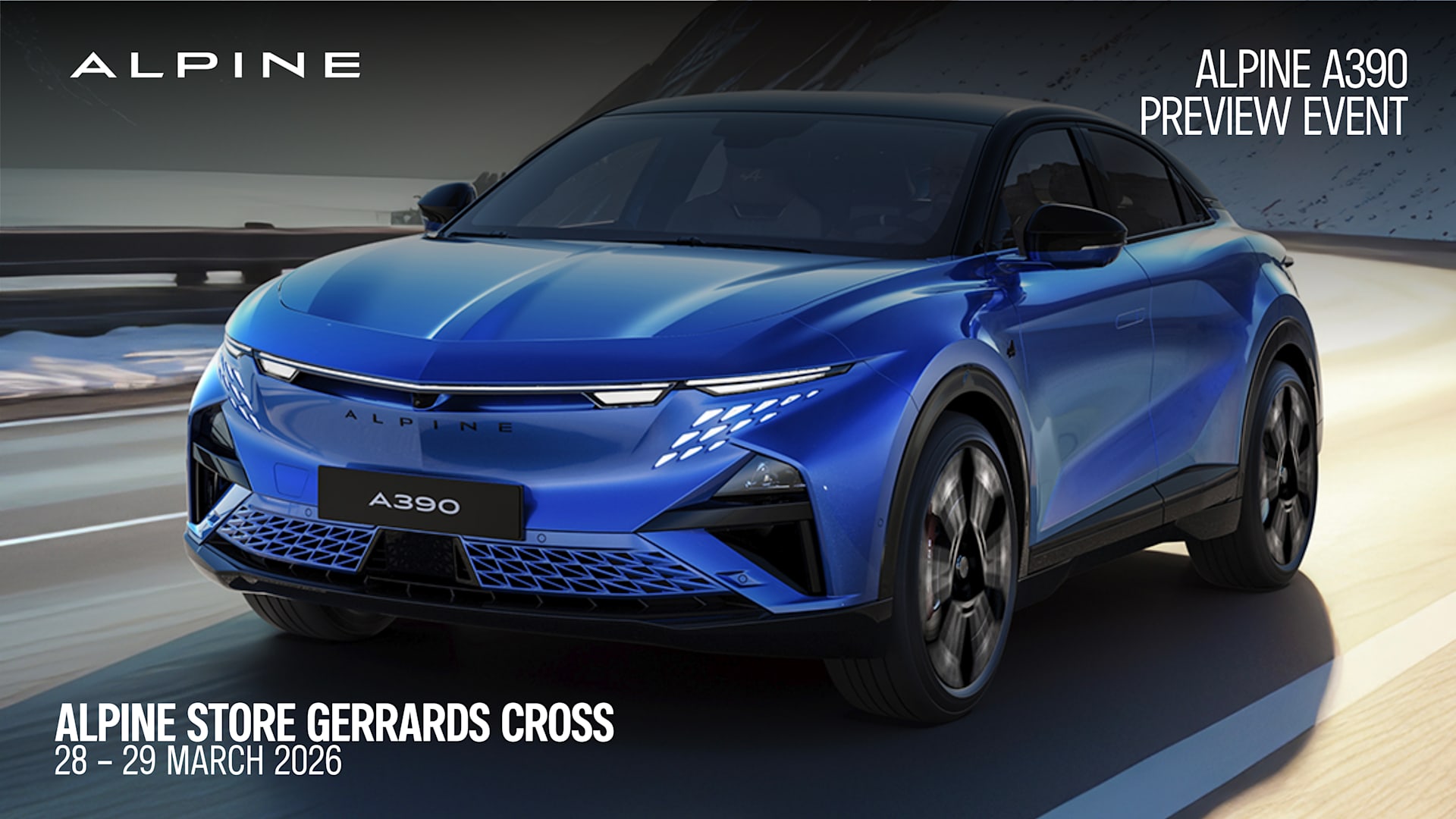 Alpine A390 Preview event 