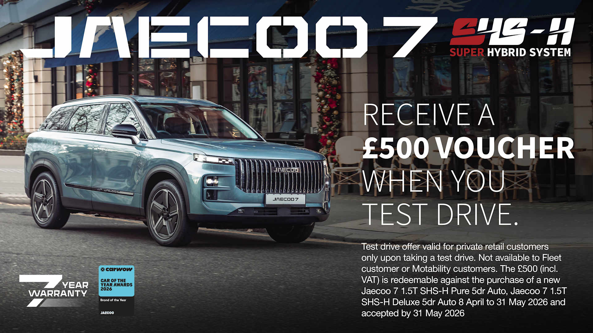 Jaecoo 7 SHS-H Voucher 