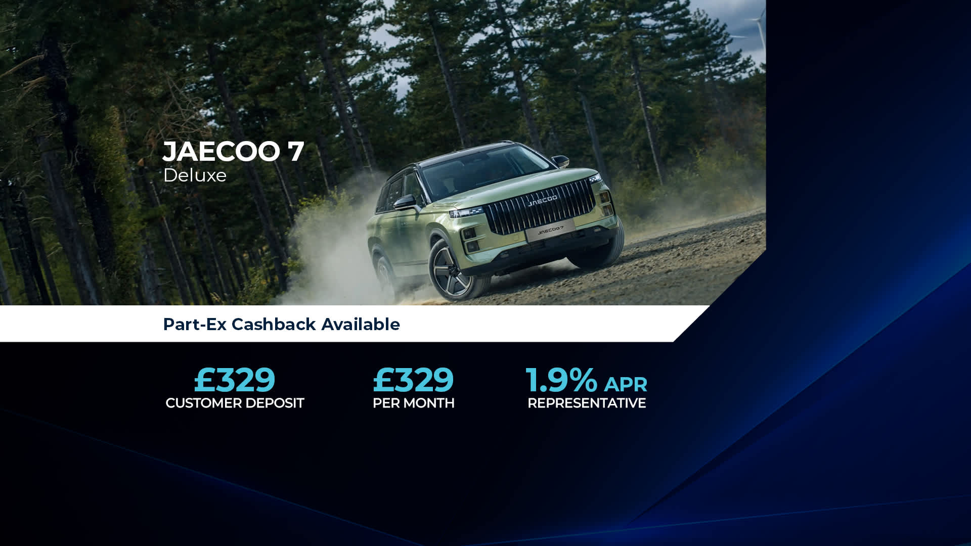 Jaecoo 7 Deluxe Finance Offer