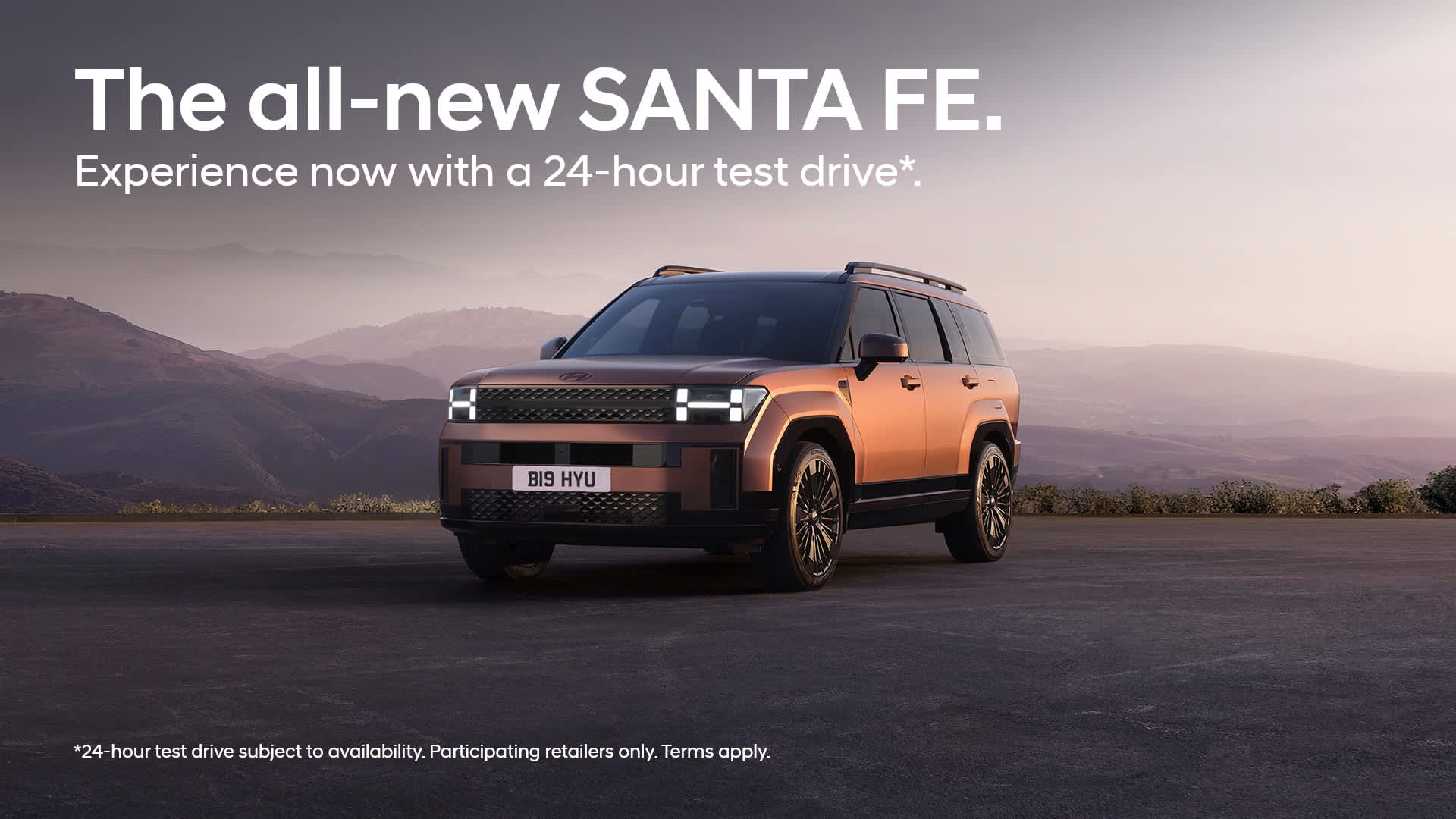 santa fe 24 hour test drive