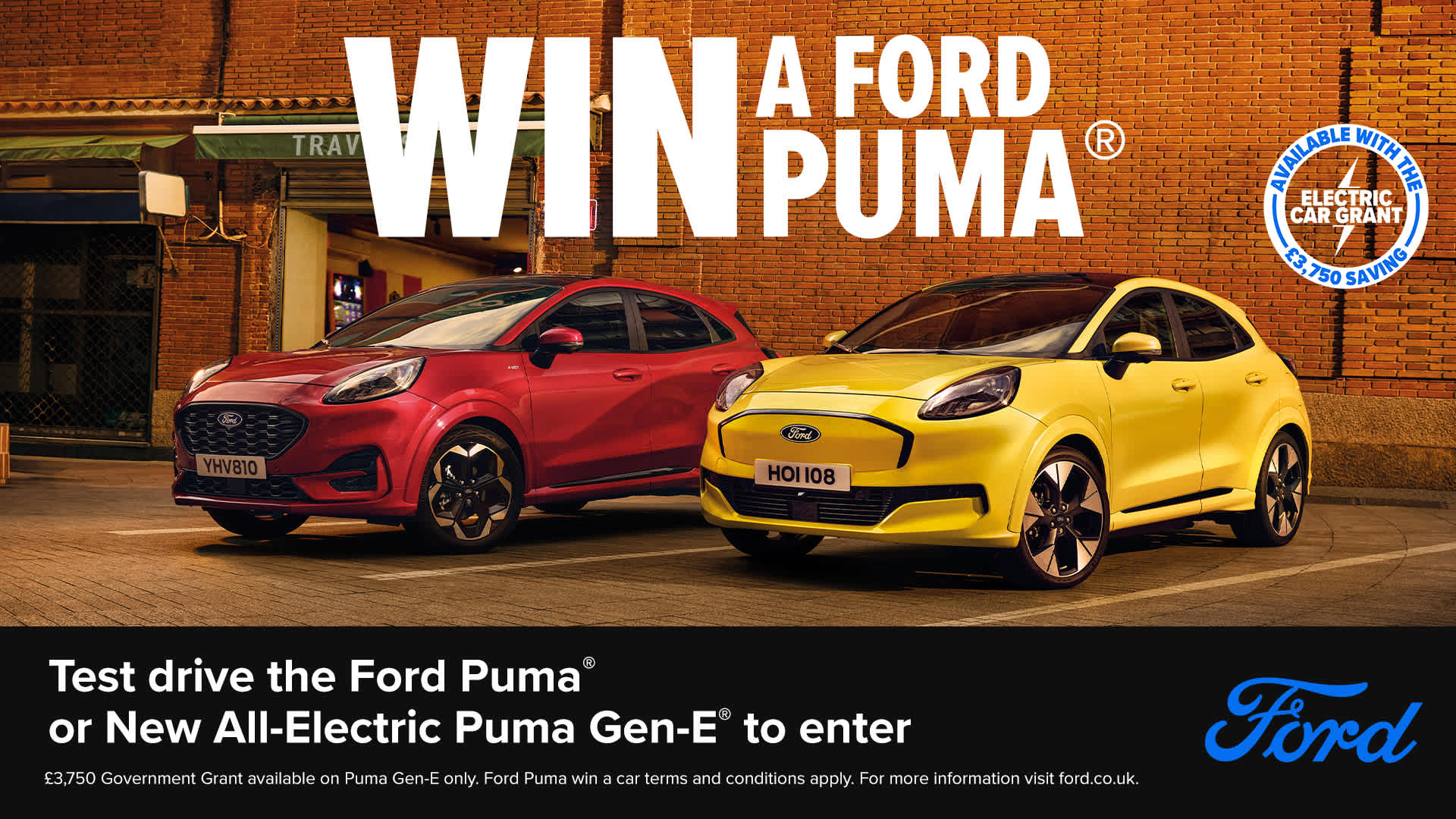 Win a Brand New Ford Puma with Ford!