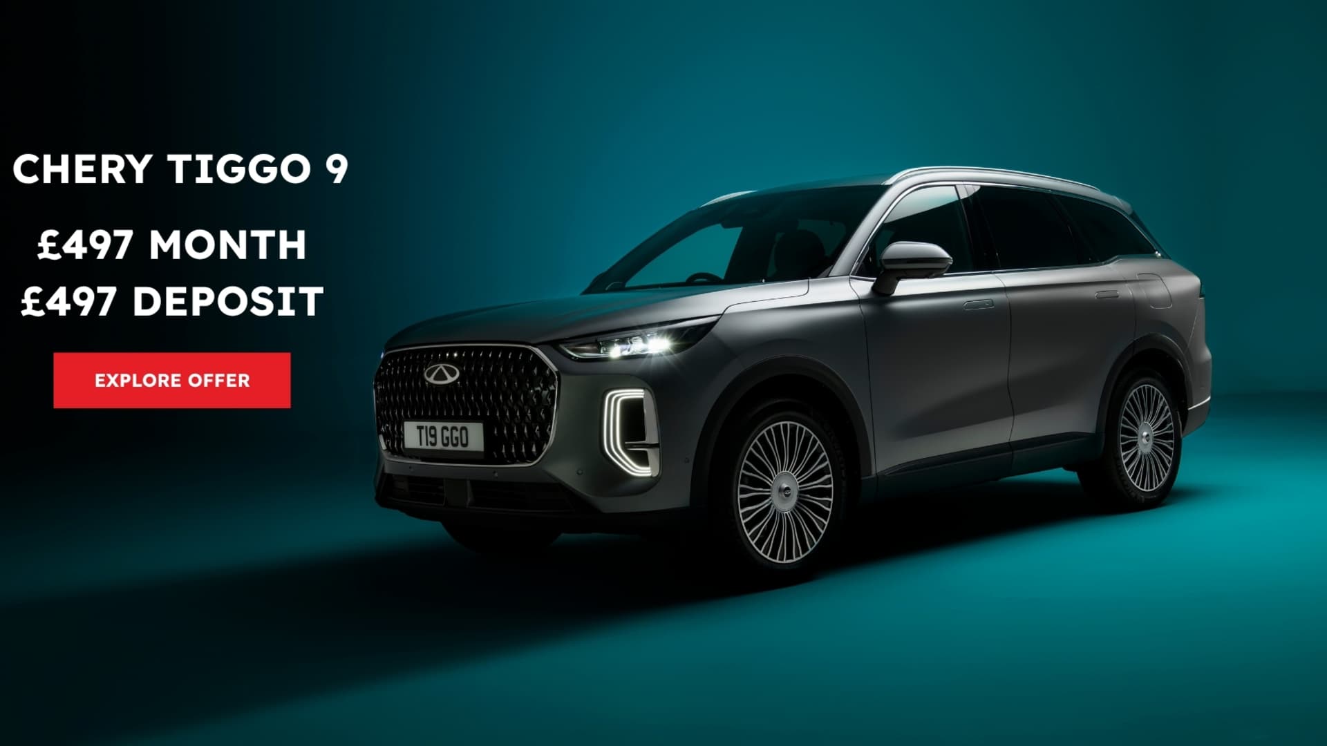 Chery Tiggo 9 £497 per month