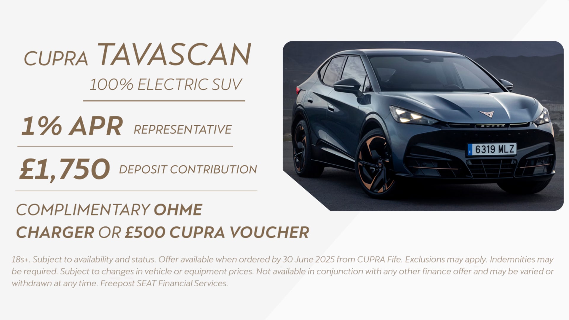 CUPRA Tavascan PCP Offer